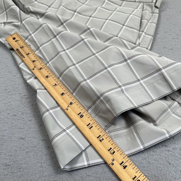 Nike Golf Short Men’s 38 Gray Check Dri‎ Fit 12” Inseam Chino - Picture 8 of 15